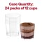 Clear Octagon Disposable Plastic Dessert Cups - 5.5 oz. (288 Cups)